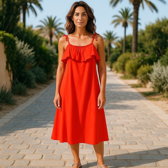 GREEN ENVELOPE DRESS - Picture 4 of 7